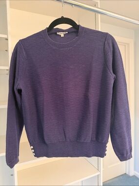 Alex Mill Navy Blue Cotton Linen Blend Sweater